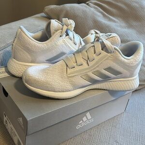Adidas Edge Lux 4 White Silver Metallic Womens 8.5 G58478